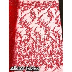 Modern Floral Embroidery Beaded Lace Fabric With Sequin -Luxtex Store modern floral embroidery beaded lace fabric with sequin 891437