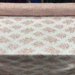 Modern Flower Design Metallic Embroidered Cord Prom With Sequins Mesh Lace Fabric -Luxtex Store modern flower design metallic embroidered cord prom with sequins mesh lace fabric 196753