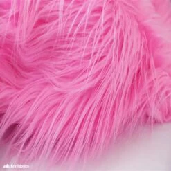 Hot Pink Mohair Faux Fur Fabric By The Roll (20 Yards) 4 Inch Pile
