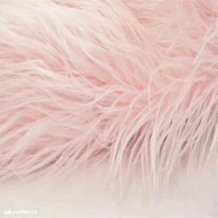 Pink Mohair Faux Fur Fabric By The Roll (20 Yards) 4 Inch Pile