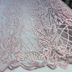 Multi-Color Design Embroidered Beaded Lace Fabric -Luxtex Store multi color design embroidered beaded lace fabric 189453