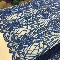 Multi-Color Design Embroidered Beaded Lace Fabric -Luxtex Store multi color design embroidered beaded lace fabric 333354