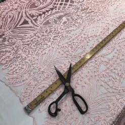 Multi-Color Design Embroidered Beaded Lace Fabric -Luxtex Store multi color design embroidered beaded lace fabric 347449