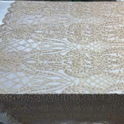 Multi-Color Design Embroidered Beaded Lace Fabric -Luxtex Store multi color design embroidered beaded lace fabric 973371