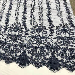 Multi Design Beaded Fabric, Lace Fabric By The Yard -Luxtex Store multi design beaded fabric lace fabric by the yard 481216