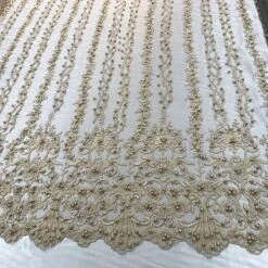 Multi Design Beaded Fabric, Lace Fabric By The Yard -Luxtex Store multi design beaded fabric lace fabric by the yard 924779