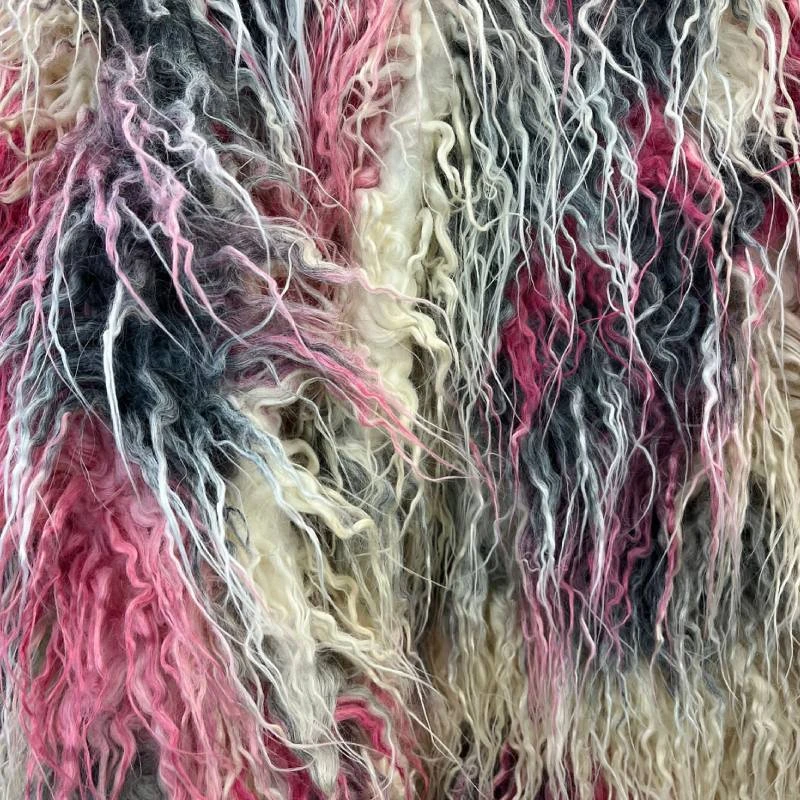 Multicolor Long Pile Mongolian Faux Fur Fabric 9 Multicolor Long Pile Mongolian Faux Fur Fabric - Image 7