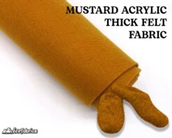 Mustard Acrylic Wholesale Felt Fabric 1.6mm Thick -Luxtex Store mustard acrylic wholesale felt fabric 16mm thick 330886