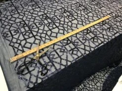 Navy Blue 4 Way Stretch Sequin Wedding Prom Fashion Dresses By The Yard -Luxtex Store navy blue 4 way stretch sequin wedding prom fashion dresses by the yard 518015