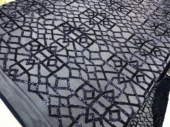 Navy Blue 4 Way Stretch Sequin Wedding Prom Fashion Dresses By The Yard -Luxtex Store navy blue 4 way stretch sequin wedding prom fashion dresses by the yard 633808