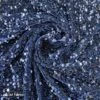 Navy Blue Emma Stretch Velvet Fabric With Embroidery Sequin -Luxtex Store navy blue emma stretch velvet fabric with embroidery sequin 544341