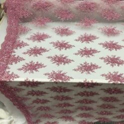 New Beaded French Embroidered Handmade Mesh Lace Floral Fabric -Luxtex Store new beaded french embroidered handmade mesh lace floral fabric 715453