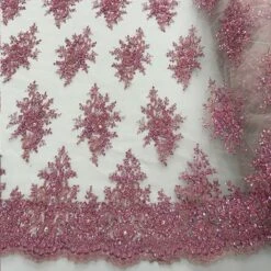 New Beaded French Embroidered Handmade Mesh Lace Floral Fabric -Luxtex Store new beaded french embroidered handmade mesh lace floral fabric 784141