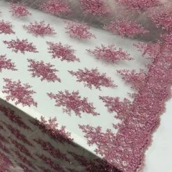 New Beaded French Embroidered Handmade Mesh Lace Floral Fabric -Luxtex Store new beaded french embroidered handmade mesh lace floral fabric 801782