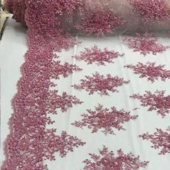 New Beaded French Embroidered Handmade Mesh Lace Floral Fabric -Luxtex Store new beaded french embroidered handmade mesh lace floral fabric 922385