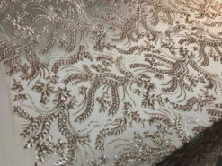 New Champagne Designed Embroidery Stretch Sequin 4 Way On A Mesh Lace Fabric Sold By The Yard -Luxtex Store new champagne designed embroidery stretch sequin 4 way on a mesh lace fabric sold by the yard 852919
