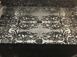 New Design 4 Way Stretch Sequins On A Mesh Lace Fabric For Decorations Fashion Wedding Prom Dresses