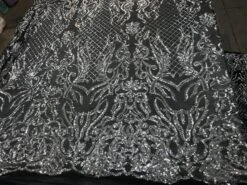 New Design 4 Way Stretch Sequins On A Mesh Lace Fabric For Decorations Fashion Wedding Prom Dresses -Luxtex Store new design 4 way stretch sequins on a mesh lace fabric for decorations fashion wedding prom dresses 239475