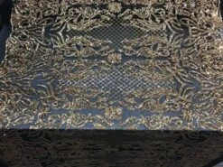 New Design 4 Way Stretch Sequins On A Mesh Lace Fabric For Decorations Fashion Wedding Prom Dresses -Luxtex Store new design 4 way stretch sequins on a mesh lace fabric for decorations fashion wedding prom dresses 332672
