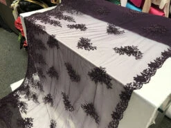 New Design French Bridal Veil Wedding Heavy Embroidered Border Lace With Beads And Sequin -Luxtex Store new design french bridal veil wedding heavy embroidered border lace with beads and sequin 175711