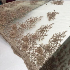 New Design French Bridal Veil Wedding Heavy Embroidered Border Lace With Beads And Sequin -Luxtex Store new design french bridal veil wedding heavy embroidered border lace with beads and sequin 259211