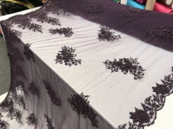 New Design French Bridal Veil Wedding Heavy Embroidered Border Lace With Beads And Sequin -Luxtex Store new design french bridal veil wedding heavy embroidered border lace with beads and sequin 696417