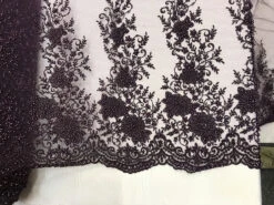 New Design French Bridal Veil Wedding Heavy Embroidered Border Lace With Beads And Sequin -Luxtex Store new design french bridal veil wedding heavy embroidered border lace with beads and sequin 896097