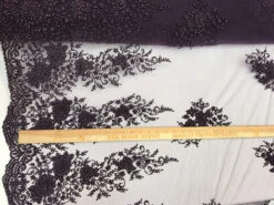 New Design French Bridal Veil Wedding Heavy Embroidered Border Lace With Beads And Sequin -Luxtex Store new design french bridal veil wedding heavy embroidered border lace with beads and sequin 897065