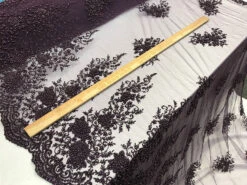 New Design French Bridal Veil Wedding Heavy Embroidered Border Lace With Beads And Sequin -Luxtex Store new design french bridal veil wedding heavy embroidered border lace with beads and sequin 985109