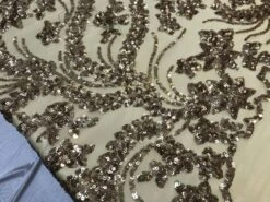 New Design Gold Embroidered 4 Way Stretch Sequin Fabric Sold By The Yard -Luxtex Store new design gold embroidered 4 way stretch sequin fabric sold by the yard 370829