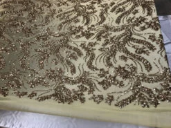 New Design Gold Embroidered 4 Way Stretch Sequin Fabric Sold By The Yard -Luxtex Store new design gold embroidered 4 way stretch sequin fabric sold by the yard 556152