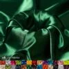 New Shiny Hunter Green Charmeuse Stretch Satin Fabric