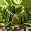 New Shiny Light Olive Green Charmeuse Stretch Satin Fabric -Luxtex Store new shiny light olive green charmeuse stretch satin fabric 539341