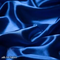 New Shiny Royal Blue Charmeuse Stretch Satin Fabric -Luxtex Store new shiny royal blue charmeuse stretch satin fabric 803791