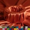 New Shiny Rust Charmeuse Stretch Satin Fabric -Luxtex Store new shiny rust charmeuse stretch satin fabric 495483