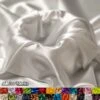 New Shiny White Charmeuse Stretch Satin Fabric