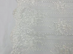 Of White Lace Fabric _ Embroidered Floral Flowers Lace On Mesh Fabric 8 Of White Lace Fabric _ Embroidered Floral Flowers Lace On Mesh Fabric -Luxtex Store of white lace fabric embroidered floral flowers lace on mesh fabric 388988