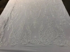 Off White Arabic Design Embroidered 4 Way Stretch Sequin Fabric Sold By The Yard 14 Off White Arabic Design Embroidered 4 Way Stretch Sequin Fabric Sold By The Yard -Luxtex Store off white arabic design embroidered 4 way stretch sequin fabric sold by the yard 886664