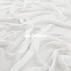Off White Mia Chiffon Fabric / Bridal Fabric Soft Chiffon Sheer Fabric