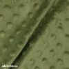Olive Green Dimple Polka Dot Minky Fabric / Ultra Soft / -Luxtex Store olive green dimple polka dot minky fabric ultra soft 217031