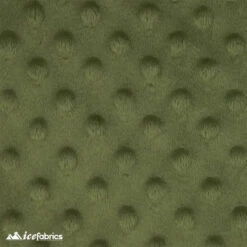 Olive Green Dimple Polka Dot Minky Fabric / Ultra Soft / -Luxtex Store olive green dimple polka dot minky fabric ultra soft 279853
