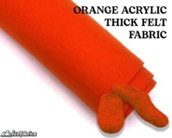 Orange Acrylic Felt Fabric / 1.6mm Thick _ 72” Wide -Luxtex Store orange acrylic felt fabric 16mm thick 72 wide 595214