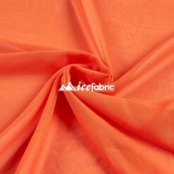 Orange Mia Chiffon Fabric / 60’’ Wide Soft Chiffon Sheer Fabric