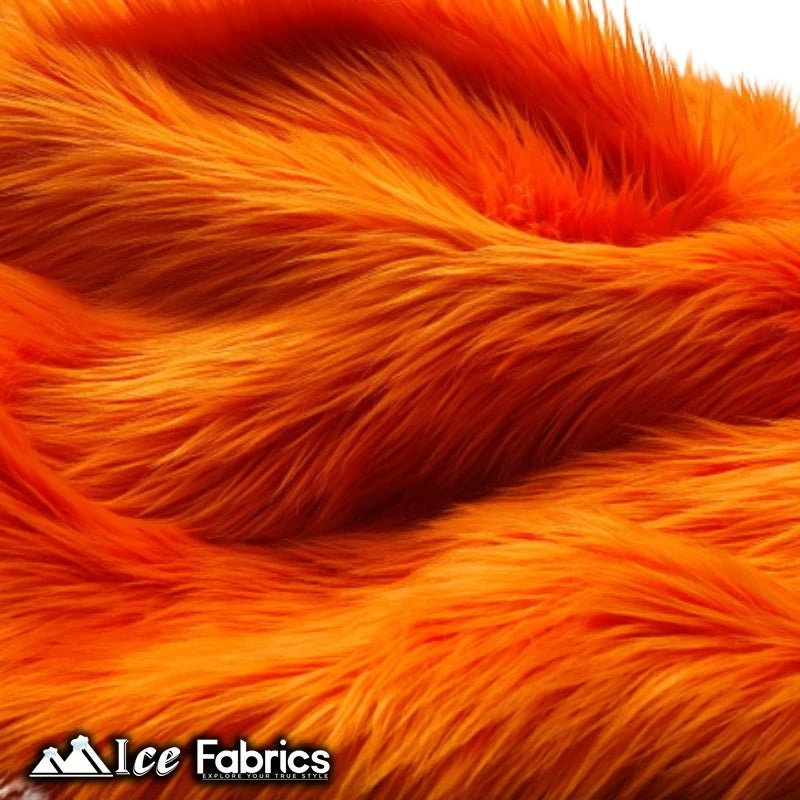 Orange Mohair Faux Fur Fabric Wholesale (20 Yards Bolt) 3 Orange Mohair Faux Fur Fabric Wholesale (20 Yards Bolt)