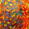 Orange Yellow - Turquoise Leopard Short Pile Faux Fur Fabric By The Yard -Luxtex Store orange yellow turquoise 7