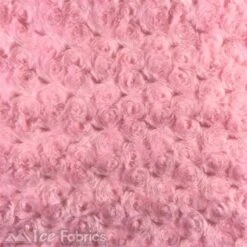 Peach Minky Rose Rosebud Fabric Blanket Fabric