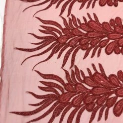 Peacock 3D Feathers Embroidered Beaded Mesh Lace With Sequins Fabric -Luxtex Store peacock 3d feathers embroidered beaded mesh lace with sequins fabric 613559