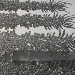 Peacock 3D Feathers Embroidered Beaded Mesh Lace With Sequins Fabric -Luxtex Store peacock 3d feathers embroidered beaded mesh lace with sequins fabric 742714