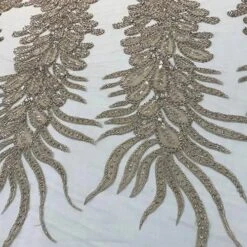 Peacock 3D Feathers Embroidered Beaded Mesh Lace With Sequins Fabric -Luxtex Store peacock 3d feathers embroidered beaded mesh lace with sequins fabric 816913