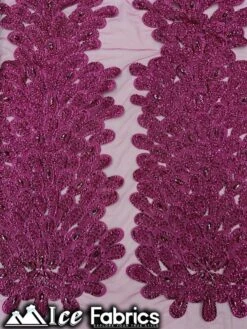 Peacock Feather Embroidered Beaded Fabric -Luxtex Store peacock feather embroidered beaded fabric 708579